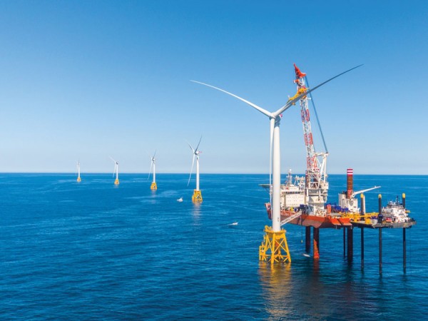 Block Island Wind Farm off the coast of Rhode Island