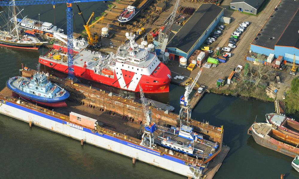 VOS Stone at Damen Shiprepair Oranjewerf
